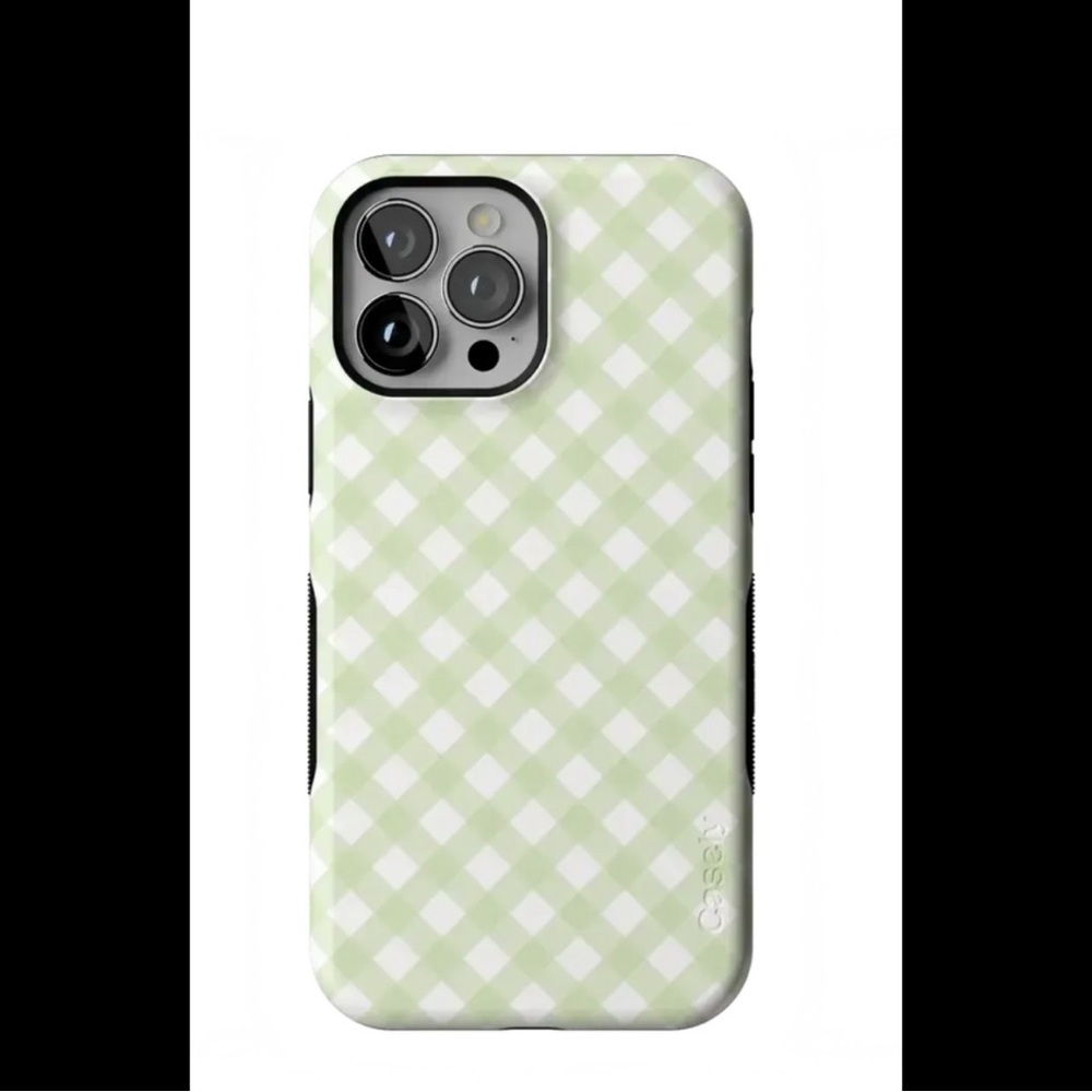 Casely Mint Lattice Checkered Phone Case